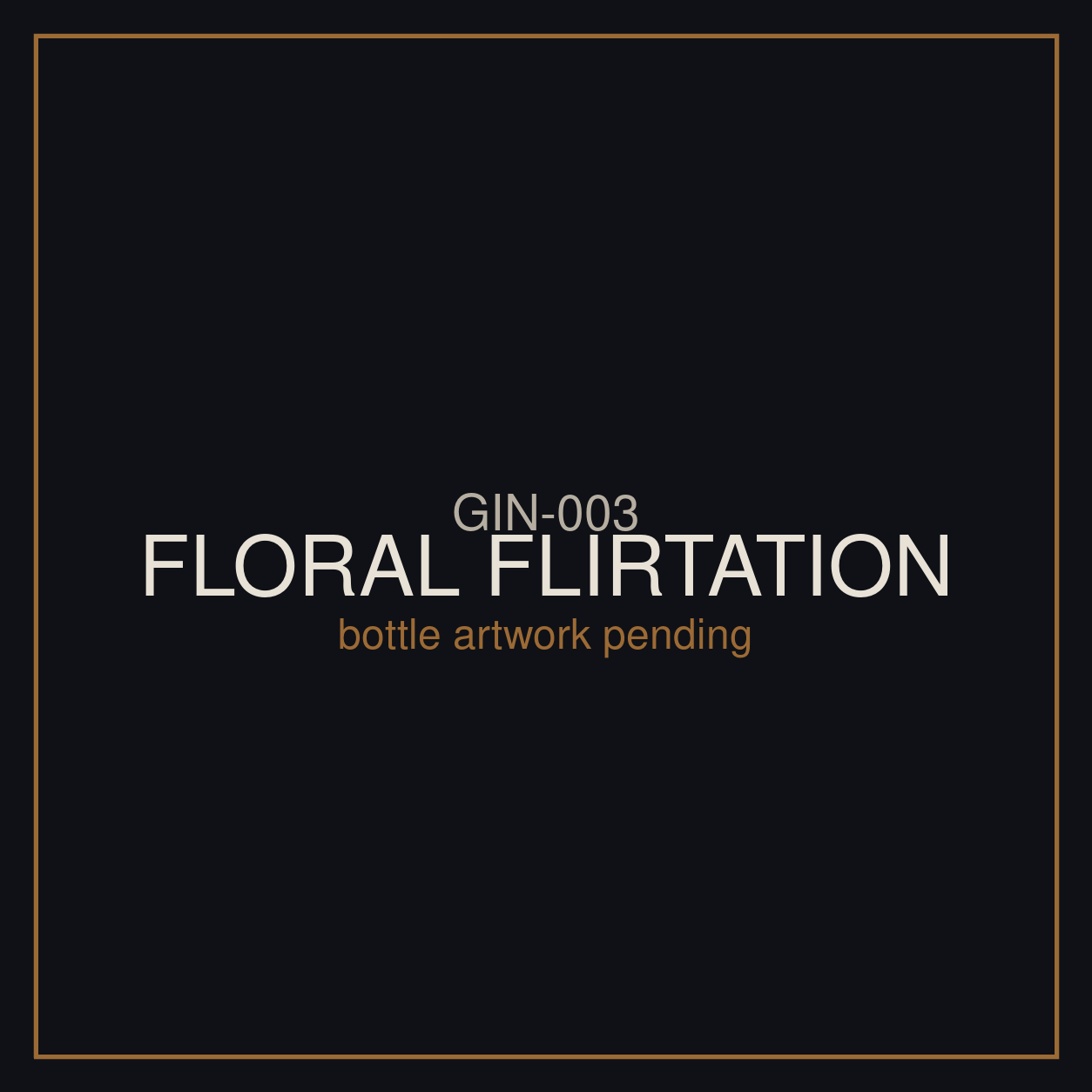 Floral Flirtation — citrus and floral gin