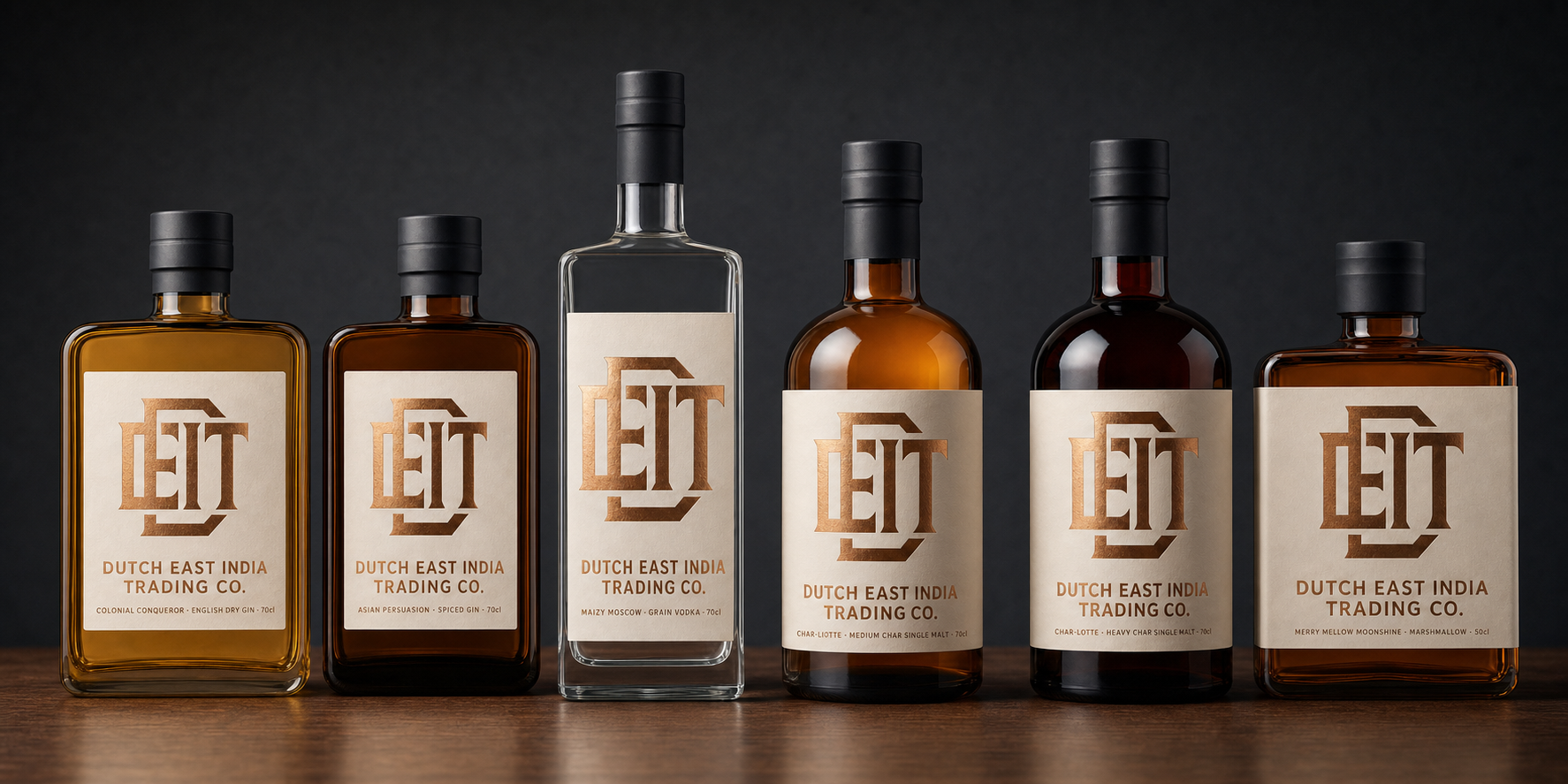 The Dutch East cellar — six bottles under one mark